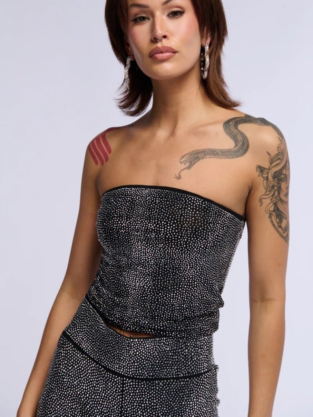 SHOOTING STAR RHINESTONE BANDEAU - L